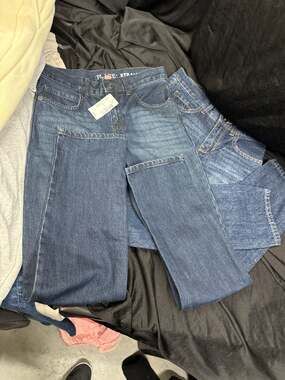 2 pair - The Children's Place Boys Deep Blue Straight Slim Leg Jeans - Size 10 S